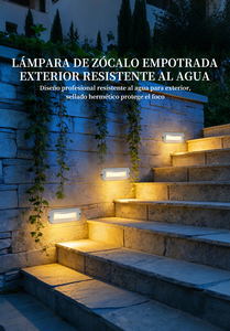 Lámpara de Escalera Empotrada RU-120 de Acero Inoxidable IP65, Color Ámbar Cálido Retro para Jardín, Personalizable de Fábrica - Product Image 6