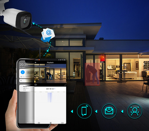 Hệ thống giám sát camera quan sát 4 kênh ai POE NVR Full HD 5MP IP66 không thấm nước có dây Camera an ninh gia đình tầm nhìn ban đêm góc rộng - Product Image 4