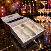 Boîte à vin en pulpe moulée, insert biodégradable, emballage personnalisé avec logo pour le vin