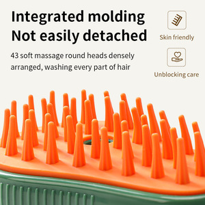 Cat Dog <b>Pet</b> Massage Bath <b>Brush</b> Battery Powered Soft Bristle For Skin Friendly Grooming And DeShedding - Product Image 4