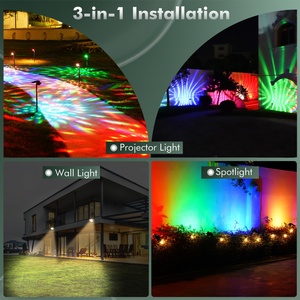 Lot de 2 lampes solaires multicolores Vispera De Todos Los Santos pour Halloween, lampes de décoration, lampes à piquet de jardin - Product Image 4