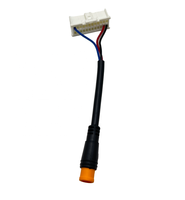 Assemblage de câble personnalisé M8 3P mâle étanche UL2464 22AWG faisceau de câblage avec gaine en PVC fabricant de câbles pour moto électrique