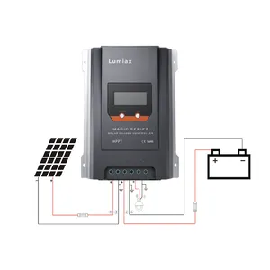 Regolatore di carica solare a batteria Lumiax, 40A 30A 20A 12V 24V, 40amp, MPPT per impianto fotovoltaico, Regolatore solare con Bluetooth, OEM, ODM