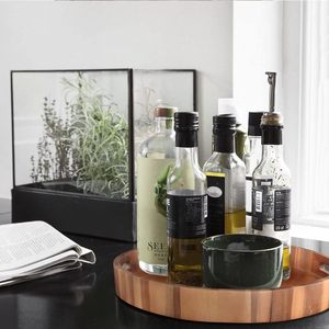 Bandeja de servicio de madera redonda de gran diámetro personalizada, bandeja circular de Acacia rústica con asas, inspiración otomana para entretenimiento gastronómico - Product Image 4