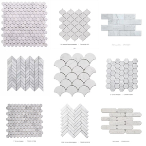 Centurymosaic toptan Carrara mermer mozaik çini mutfak ve banyo için - Product Image 1