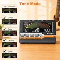 Professional Mini Rechargeable 3-in-1 Digital Metronome Tone Generator Tuners for Guitar, Bass, Violin, Ukulele, Chromatic