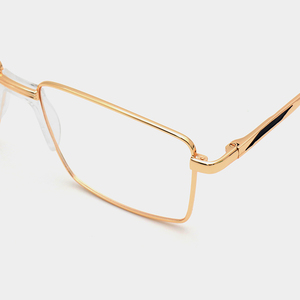 Nuovi Occhiali da Vista per Uomo d'Affari, Montatura Quadrata di Alta Qualità, Occhiali in Metallo, Occhiali Classici - Product Image 4