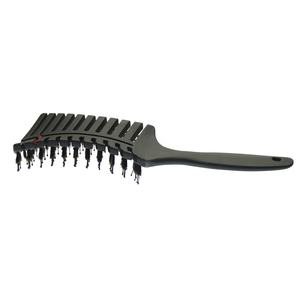 <span class=keywords><strong>Brosse</strong></span> à <span class=keywords><strong>cheveux</strong></span> en nylon mélangé pur <span class=keywords><strong>sanglier</strong></span> avec manche en plastique personnalisé, design incurvé, ventilation en kératine - Product Image 5