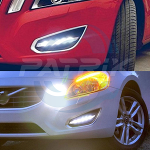 ไฟวิ่งกลางวันแบบ LED สีขาว สำหรับรถยนต์ <span class=keywords><strong>Volvo</strong></span> XC60 XC90 ปี 2009 2010 2012 2013 ไฟตัดหมอกกลางวันแบบ <span class=keywords><strong>DRL</strong></span> - Product Image 3
