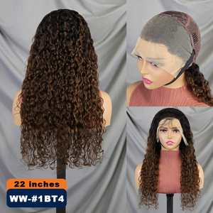 วิกผมแท้ 200% # วิกผมลูกไม้แบบใส 1BT4 รุ่น Water Wave ขนาด 13x4 นิ้ว วิกผมยาว - Product Image 2