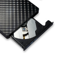 Unidad de DVD-ROM USB 3.0 con Diseño de Diamante, Lector de Discos CD ROM Externo Delgado para PC de Escritorio, Laptop, Tablet, Reproductor de DVD en Promoción