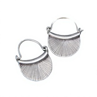 Boucles d'oreilles créoles vintage pour femme en argent sterling 925, style minimaliste, légères et bohèmes.