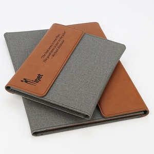 Tùy chỉnh khuyến mại Quà Tặng tài liệu tập tin laserable leatheretter danh mục đầu tư thư mục mà không cần Pad - Product Image 3