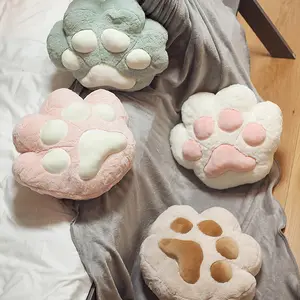 Kedi pençe peluş yastık, özelleştirilmiş sevimli ofis oyuncakları, süper yumuşak, ucuz ve yeni, toptan farklı renkler, 2022