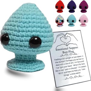Poupée d'Épaule Crochetée Exclusive Style Animal pour le Soutien Émotionnel – Artisanat Textile et en Tissu - Product Image 5