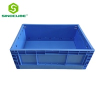 Caja de Plástico Plegable, Apilable y Encajable Sinocube, Resistente a la Intemperie y Ecológica, Cajas de Almacenamiento