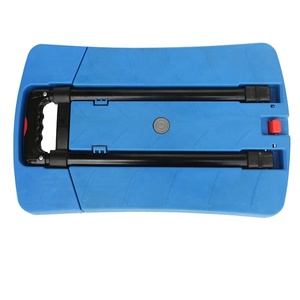 Neues Modell Handwagen Wagen Laden kg Blaue Farbe Kunststoff plattform <span class=keywords><strong>Hand</strong></span> truck Handwagen Wagen - Product Image 4