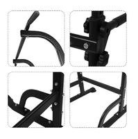 Tour de musculation autoportante en acier, réglable en hauteur, avec barre de traction, pour entraînement à domicile de la force musculaire (poitrine, jambes, dos, tronc)