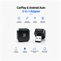 Adaptateur CarPlay sans fil Android Auto 2 en 1, clé USB universelle pour voiture, CE RoHS FCC, connexion stable, garantie 1 an