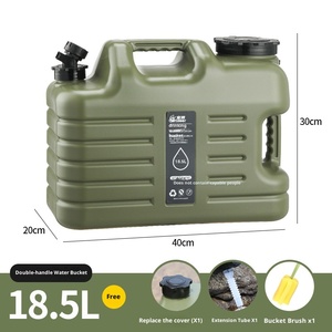 Seau <span class=keywords><strong>de</strong></span> stockage d'eau en PE pour cuisine <span class=keywords><strong>de</strong></span> camping en plein air, avec robinet monté sur voiture, portable, léger, étanche, forme rectangulaire, Hikeon - Product Image 2