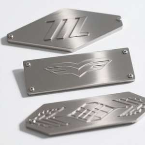 CNC Machining Service Aluminum Etched Custom Logo Stainless Steel Identification Plate Nameplate Laser Engraved Metal <b>Tag</b> - Product Image 1