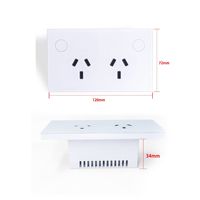 Prise universelle Zowie originale australienne RCM 16A 110-240V avec Wi-Fi, capteur de présence, verre AG, double prise intelligente GPO, compteur de puissance et protection contre les surcharges