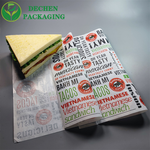 Eco Friendly Wrapping Paper Food with Logo Wax