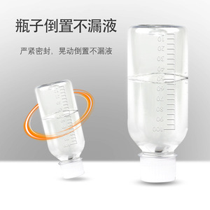 Pet Plastic Bottles 500Ml Transparent Brown Small Mouth Tamper Evident Cap For General Packaging Laboratory Use - Product Image 4