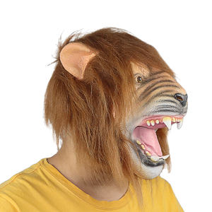 <span class=keywords><strong>Maschera</strong></span> in Latex a Forma di Testa di <span class=keywords><strong>Leone</strong></span> per Halloween, <span class=keywords><strong>Maschera</strong></span> Integrale Spaventosa e Divertente per Giochi di Ruolo, Costume per Natale, Club, Festival, Feste, Accessorio per Travestimenti da Leopardo - Product Image 4