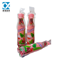 Op Maat Bedrukte 500Ml Huisdierenmateriaal Zuiver Water Drink Sachet Flesvorm Zijspinzak Waterzak Zak Voor Verpakking