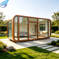 Rumah Kapsul Modular Modern Mewah Prefabrikasi Apple Cabin yang Dapat Disesuaikan untuk Hotel, Homestay, Kantor, Glamping, dan Penggunaan Luar Ruangan yang Dapat Dipindahkan