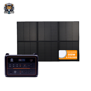 Stazione di Energia Solare Portatile ad Alta Efficienza con Pannelli OEM, Pannello Solare Flessibile Pieghevole 6 Volte da 300W per Ricarica Esterna - Product Image 1