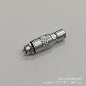 Connecteur circulaire Xunlian YC8 3P, prise mâle, montage sur panneau, verrouillage automatique par poussée et traction, coque en cuivre M8, utilisation pour la communication - Product Image 2