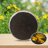 Extrait de Sève de St. John's Wort Sauvage Naturel en Gros, Hypericine 0,3% Testée UV, Extraction par Solvant, Emballage en Fût, Poudre en Vrac