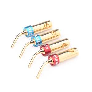 Mạ Vàng Chuối âm thanh cắm Hifi vít thiết bị đầu cuối cho loa cáp pin dây âm thanh video pin cắm cho HIFI loa khuếch đại - Product Image 2