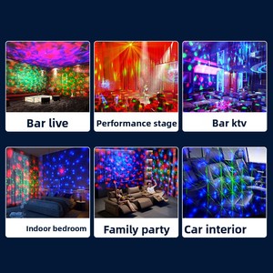 Projecteur LED Laser Double Tête Boule Magique 3-en-1 IP65 pour Scène <span class=keywords><strong>Disco</strong></span> DJ avec Effets Ciel Étoilé et Vague Océanique - Product Image 5