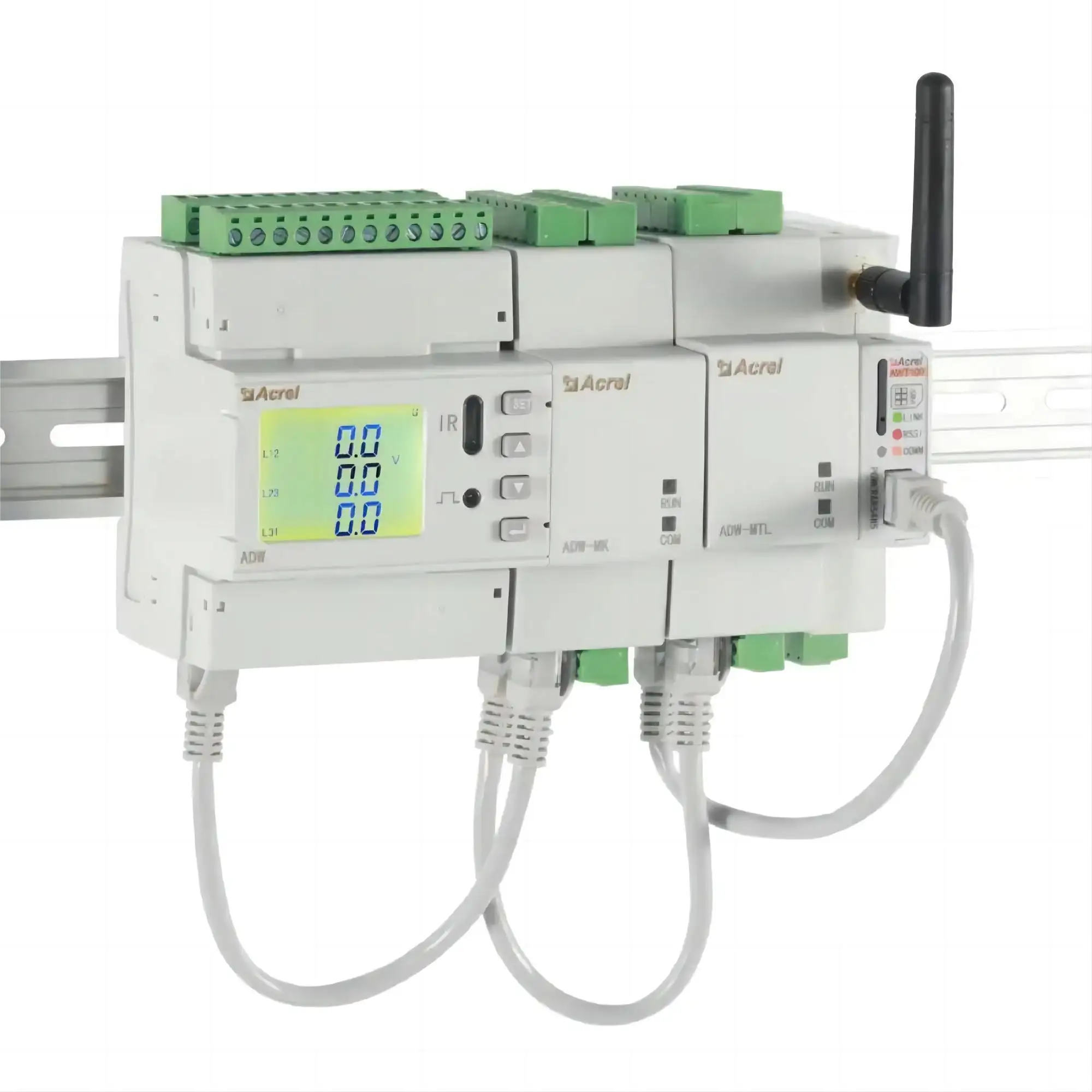 ADW210-D10-1S AC 5A consumo misuratore di potenza Din-rail 35mm per sistema di gestione IoT con funzione di allarme