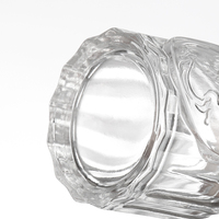 Flacon diffuseur rond en verre transparent de haute qualité 100 ml pour gravure, ouverture facile, traitement de surface par gravure à l'acide
