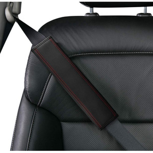 Nuevas almohadillas de cuero sintético PU para cinturón de seguridad de coche de Amazon, almohada gruesa y suave para dormir con correas antideslizantes para los hombros - Product Image 1