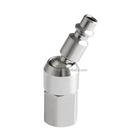 Nouveau connecteur pneumatique universel à raccord rapide rotatif à 360° G1/4 JP EU & US Femelle à enfoncer, en zinc