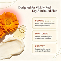 Krim Wajah OEM Organic Calendula & Jojoba Oil 10% Ekstrak Tinggi Bebas Pewangi Menenangkan & Memperbaiki Kulit Sensitif untuk Dewasa