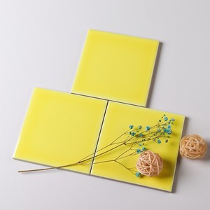 Gạch Khảm Tường Tàu Điện Ngầm Gốm Màu Vàng Hình Vuông 100X100 Mm Giá Rẻ Nhà Sản Xuất Phật Sơn Trung Quốc - Product Image 2