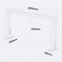 Nouvelle Lampe LED Carrée 48W Or et Argent 2026 pour Cils, Maquillage, Tatouage, Lampe de Bureau pour Artistes, Lampe de Table pour Salon de Beauté et Onglerie