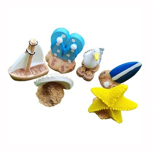 Ornements colorés en forme d'étoiles de mer et de coquillages, mini artisanat, miniatures pour micro-paysages, décorations pour jardins féeriques, accessoires pour aquariums - Product Image 4