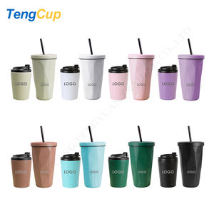 Ty 8Oz 12Oz Thermisch Kopje Koffie Herbruikbare Thermos Waterfles 500Ml Koud Warm Water Koffiemok Breed Koffie Reizen Mok - Product Image 3