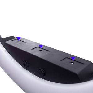 2025 OEM ajustable <span class=keywords><strong>360</strong></span> grados pestaña en forma de <span class=keywords><strong>U</strong></span> anillo de extensión lámpara de luz media luna con Clip de teléfono - Product Image 3