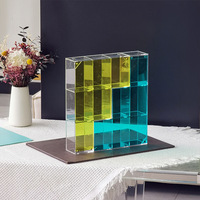 Présentoir en acrylique personnalisé Bubble Mart support de rangement multicouche anti-poussière pour boîte aveugle Labubu accessoires de jeu de figurines
