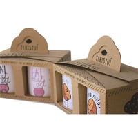 Boîte d'emballage en papier Kraft à personnaliser, 10 pièces, emballage en carton pour tasse et présentoir