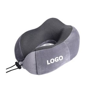 Custom Logo <b>Memory</b> Foam Travel Neck - Comfortable U Shaped Airplane Pillow for Promotional <b>Gifts</b> - Product Image 2