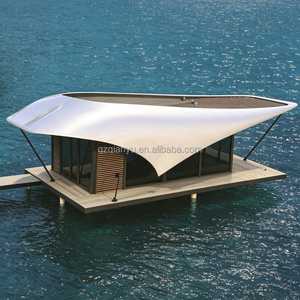 Casa Flotante de Lujo de 20m, Moderna, con 3 Dormitorios y Cristal de Altura Completa, para Vivir en un Resort Isleño - Product Image 1